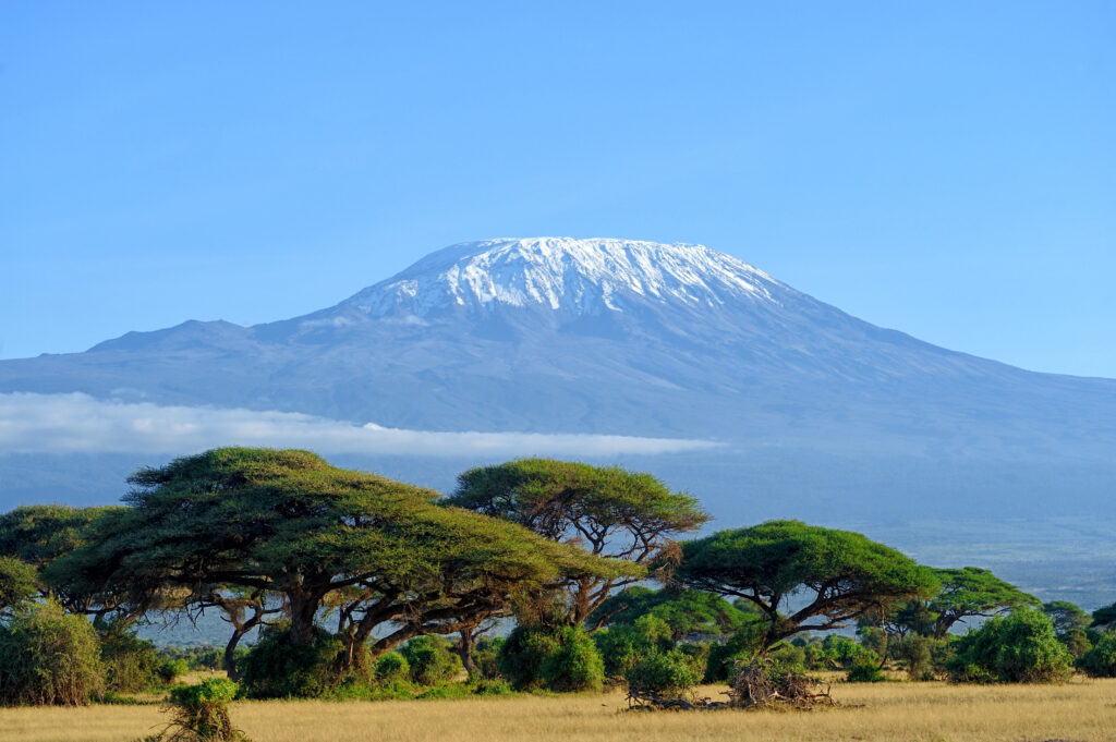 Glaciers on the summit of Mount Kilimanjaro Tanzania